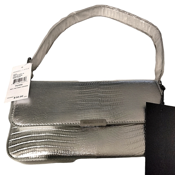 Kendall & Kylie Silver shoulder bag textured print - Picture 2 of 7